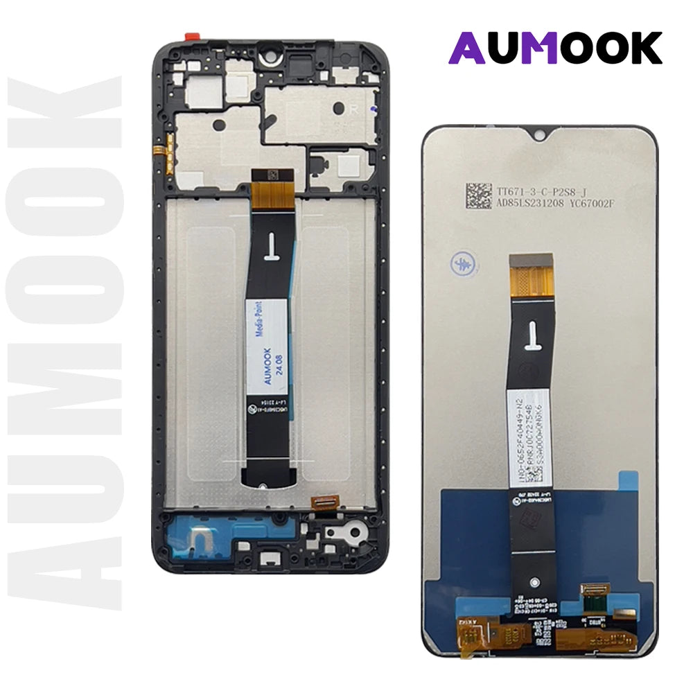 Gtooza_6.71" Screen  Redmi 12C LCD Display Touch Screen Digiziter Assembly pantalla  Xiaomi Redmi12C With Frame LCD Display gtooza.com