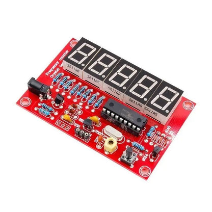 Set 1Hz-50MHz DIY Digital LED Frequency Counter Crystal Oscillator Meter Tester Kit Five-Digit Digital Tube Display DIY Kit