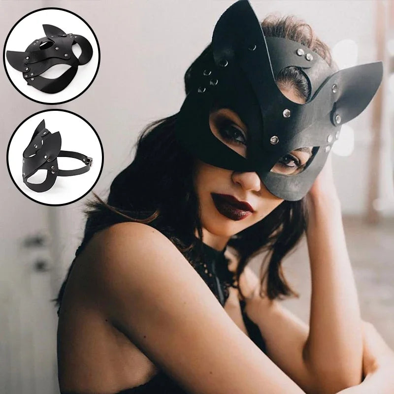 Sex Toys  Woman Cosplay Fox Tail Anal Metal   Half Cat Party Sexy Adult Mask Game Masks BDSM gtooza.com