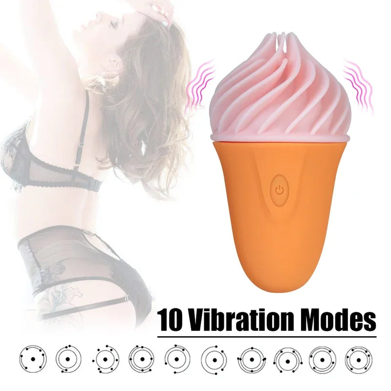 Sexy Ice Cream Vibrators  Women Nipple Clamps Clitoris Stimulator Vaginal Anal Plug Female Masturbator Erotic Goods Sex Toys gtooza.com