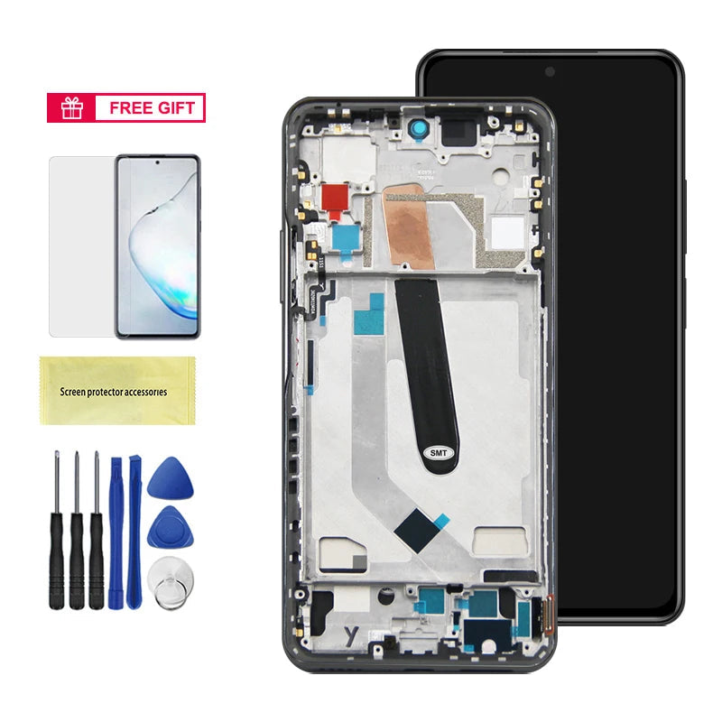 Gtooza_6.67" Super AMOLED Poco F3 Display Screen,  Xiaomi Poco F3 M2012K11AG Lcd Display Digital Touch Screen with Frame Replacement gtooza.com