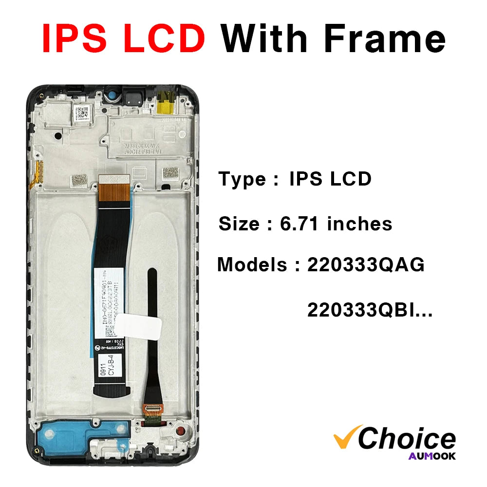 Gtooza_ Redmi 10C LCD Display Touch Screen Digiziter Assembly pantalla  Xiaomi Redmi 10C With Frame LCD Display gtooza.com