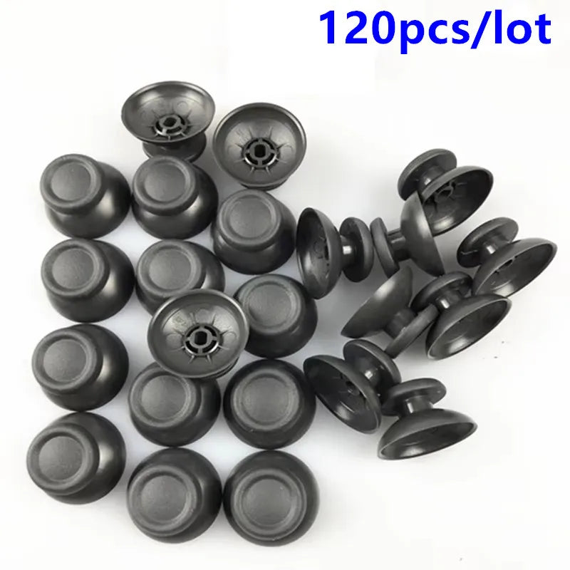 60 pairs 120pcs Replacement Gray Analog Stick Thumbsticks Thumb Stick Joysticks For PlayStation 4 PS4 Controller Mushroom Caps