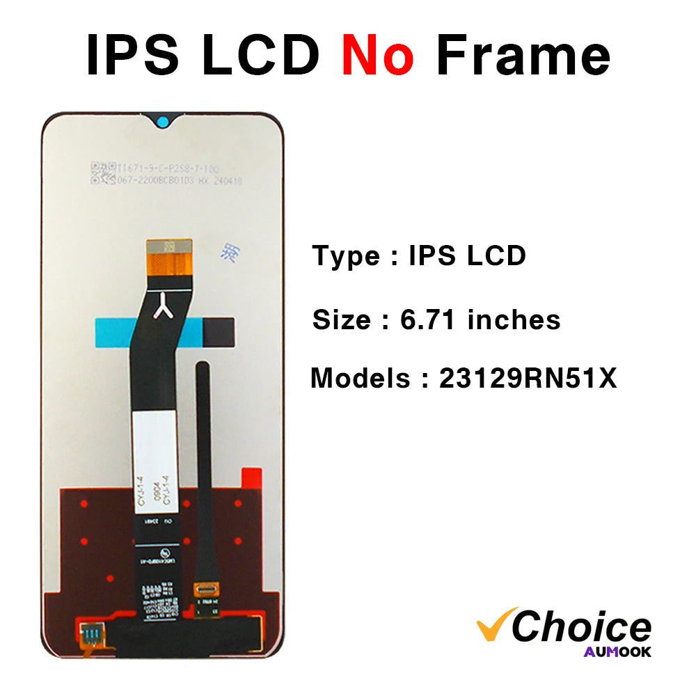 Gtooza_A3 IPS LCD  Redmi A3 LCD Display Touch Screen Digiziter Assembly pantalla  Xiaomi Redmi A3 With Frame LCD Display gtooza.com