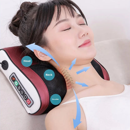 PC Shiatsu back and neck massager with heat and deep tissue kneading - elec