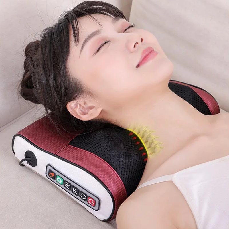 PC Shiatsu back and neck massager with heat and deep tissue kneading - elec