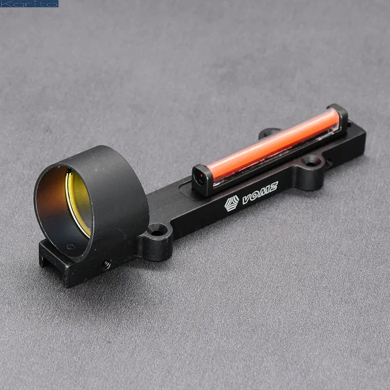 Shooin Hunting Optics 1x 28mm Fiber Lightweight Green Red Dot Sight RIB 9-11mm Mount Base