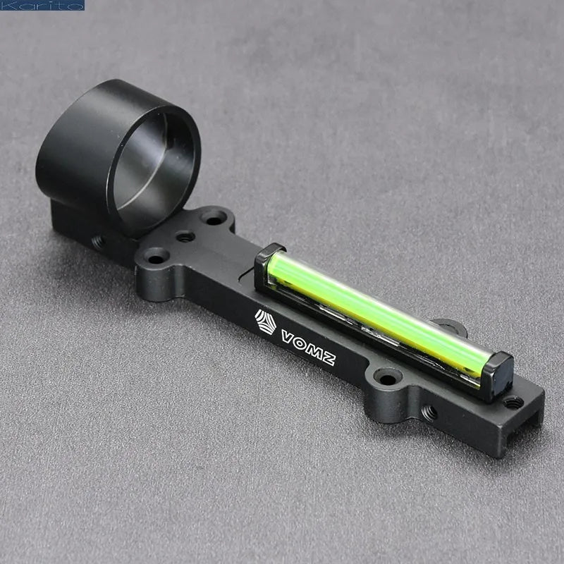 Shooin Hunting Optics 1x 28mm Fiber Lightweight Green Red Dot Sight RIB 9-11mm Mount Base