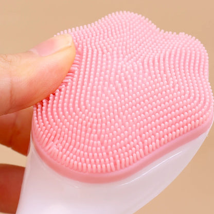 Silicone Cleaning Facial Washing Brush Face Cleanser Blackhead Removing Makeup Tool Pore Deep Clean Exfoliating Facial Brushes