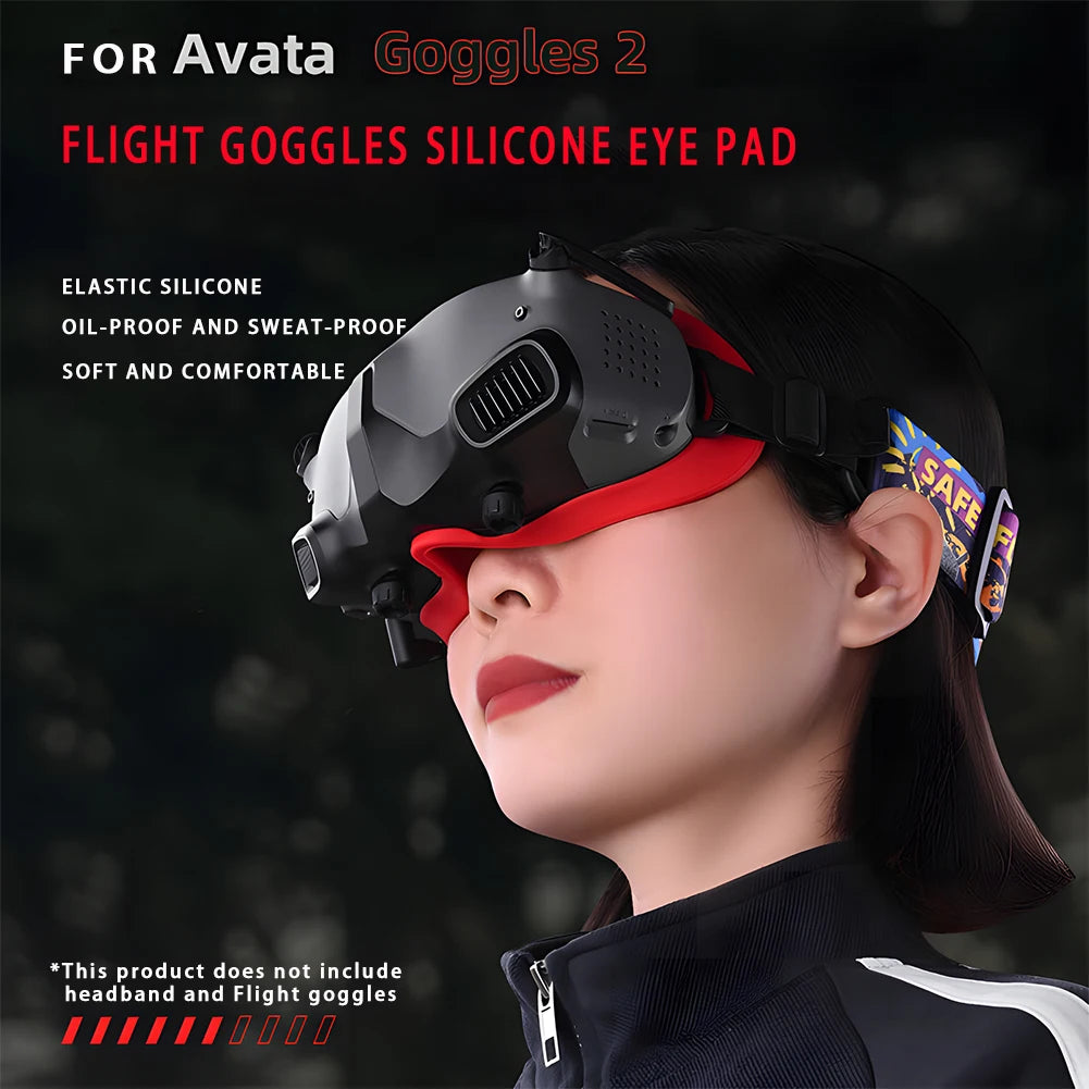 Silicone Eye Pad  DJI AVATA Goggles 2 Face Cushion Cover Sweat-Proof Washable Foam Padding  DJI Avata Combo Accessories