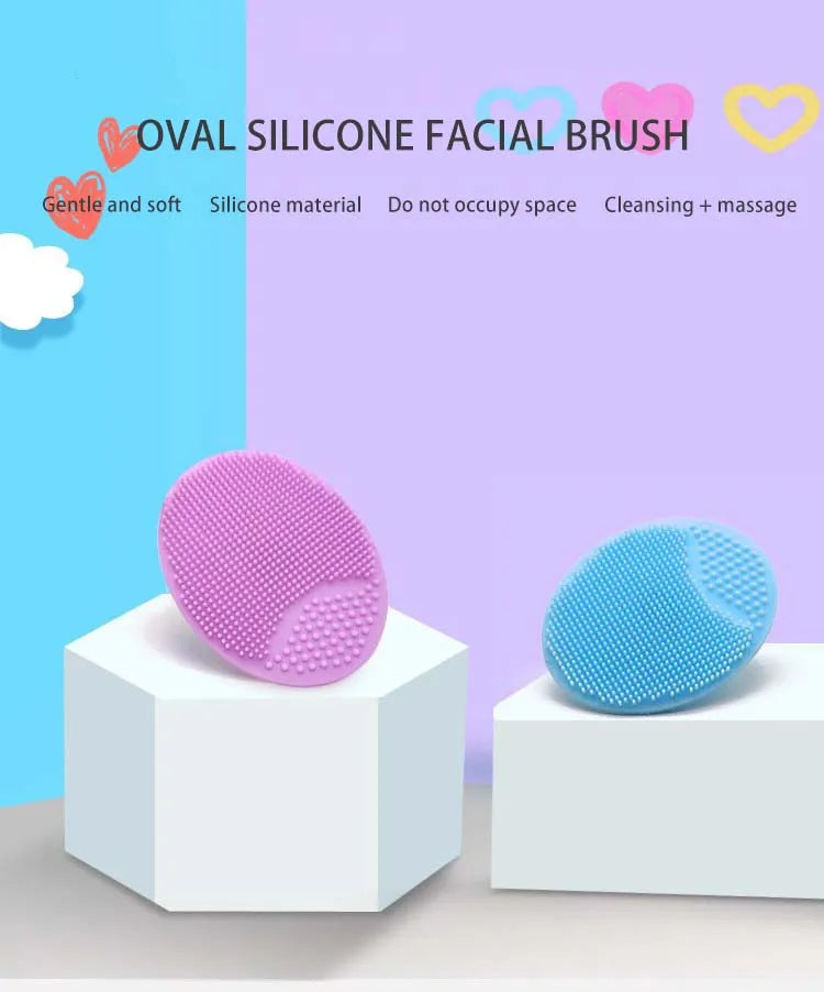 Silicone Face Cleansing Brush Facial Deep Pore Skin Care Scrub Cleanser Tool New Mini Beauty Soft Deep Cleaning Exfoliator