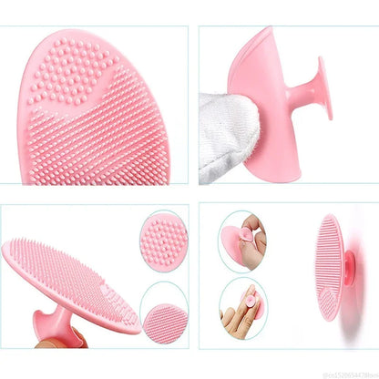 Silicone Facial Brush Cleaner Portable Blackhead Double-sided Massage Brushes Beauty Cleaning Tool Facial Nasal Scrub Skin Care