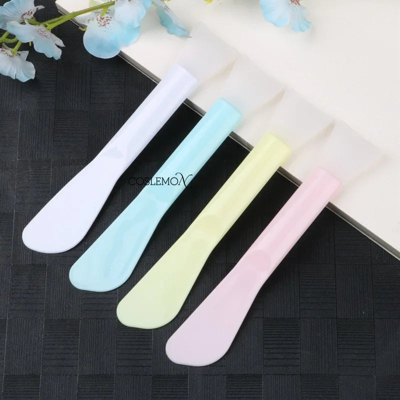 Silicone Facial Mask Brush Double Mud Film Beauty Makeup DIY Apply Facial Mask Head Soft Head Makeup Face Skin Care Tools