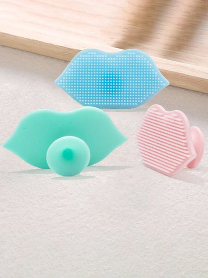 Silicone Lip Exfoliating Facial Cleansing Brush Face Scrub Nose Clean Brush Blackhead Remover Beauty Skin Care Tool