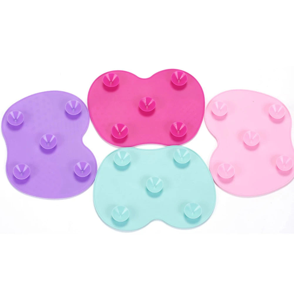 Silicone Makeup Brush Cleaning Pad Mat Brush Washing Tools Cosmetic Eyebrow Brushes Cleaner Tool Scrubber Board Makeup Cleaning