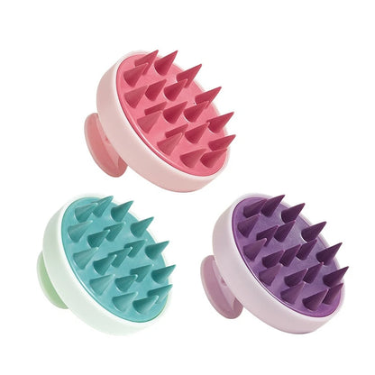 PC Silicone Shampoo Scalp Hair Massager Head Body Scalp Massage Brush Comb