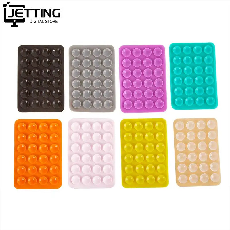 PC  Silicone Suction Pad Back Sticker Suction Cup Phone Holder Silicone Cup Mat Smartphone Wall Stand Fixed For Glass Ceramic Tiles