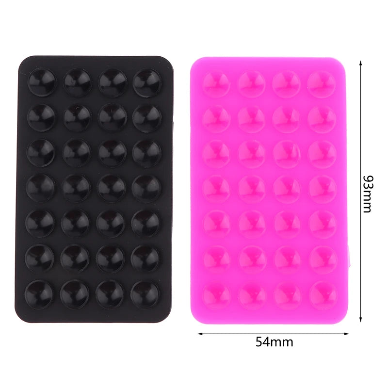 PC Silicone Suction Pad Double Sided For Mobile Phone Fixture Suction Cup Backed Adhesive Silicone Rubber Sucker Pad For Fixing