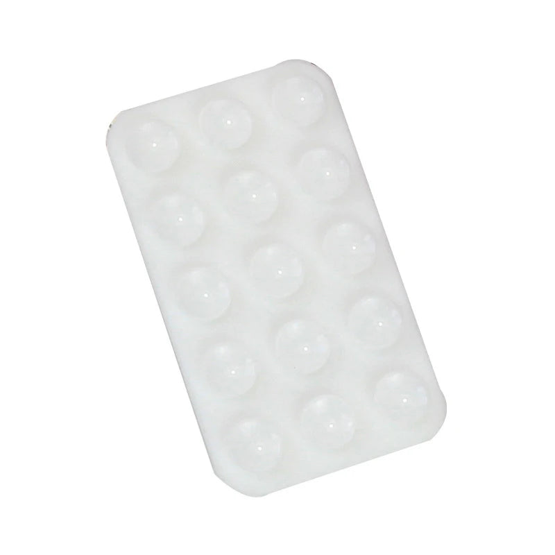 PC Silicone Suction Pad Double Sided For Mobile Phone Fixture Suction Cup Backed Adhesive Silicone Rubber Sucker Pad For Fixing