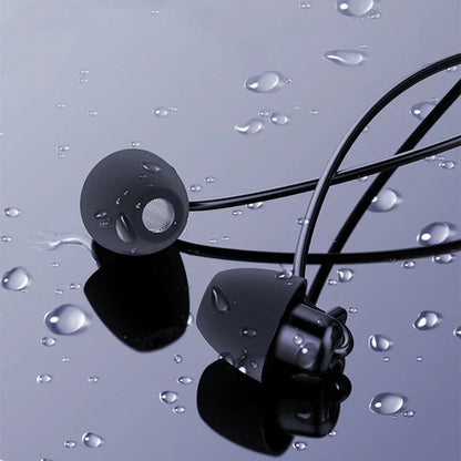 Silicone Wired Super Bass Earbud 3.5mm Jack Noise Reduction In Ear Headphone Universal Sport Sleeping Headphone with Mic