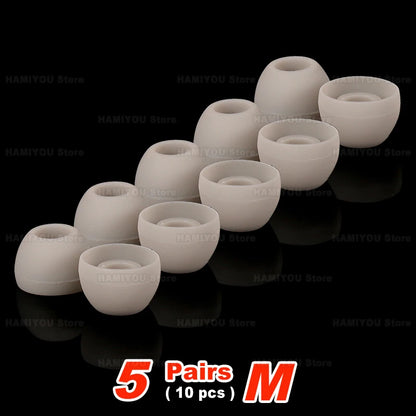 PC Silicone in Ear Headphone Eartip L M S Wired Earphone Noise Reduction Replacement Earplug Ear Plugs Soft Earbuds Cap Bowl shaped