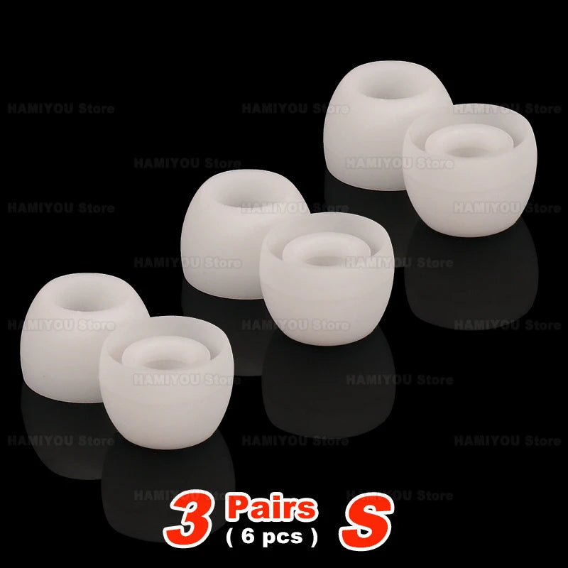 PC Silicone in Ear Headphone Eartip L M S Wired Earphone Noise Reduction Replacement Earplug Ear Plugs Soft Earbuds Cap Bowl shaped