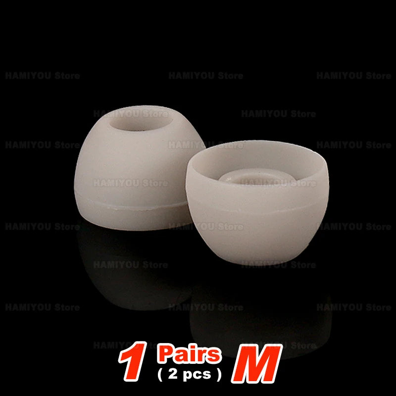 PC Silicone in Ear Headphone Eartip L M S Wired Earphone Noise Reduction Replacement Earplug Ear Plugs Soft Earbuds Cap Bowl shaped