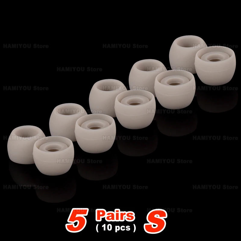 PC Silicone in Ear Headphone Eartip L M S Wired Earphone Noise Reduction Replacement Earplug Ear Plugs Soft Earbuds Cap Bowl shaped