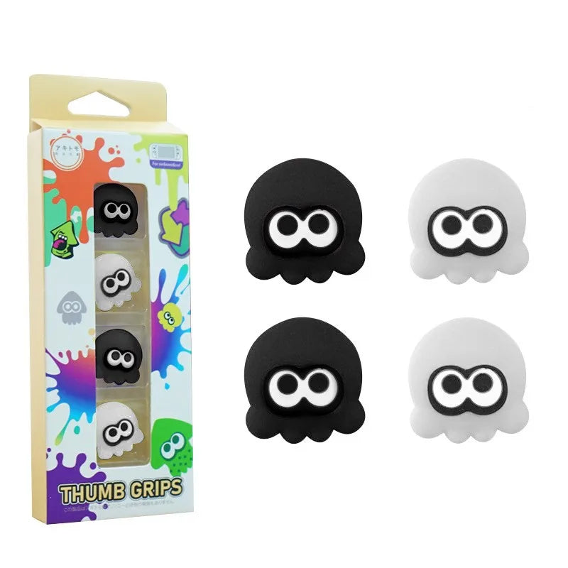 Silicone soft thumb stick handle cap game handle protective sleeve octopus squid for Switch Oled NS Joycon thumb stick shell