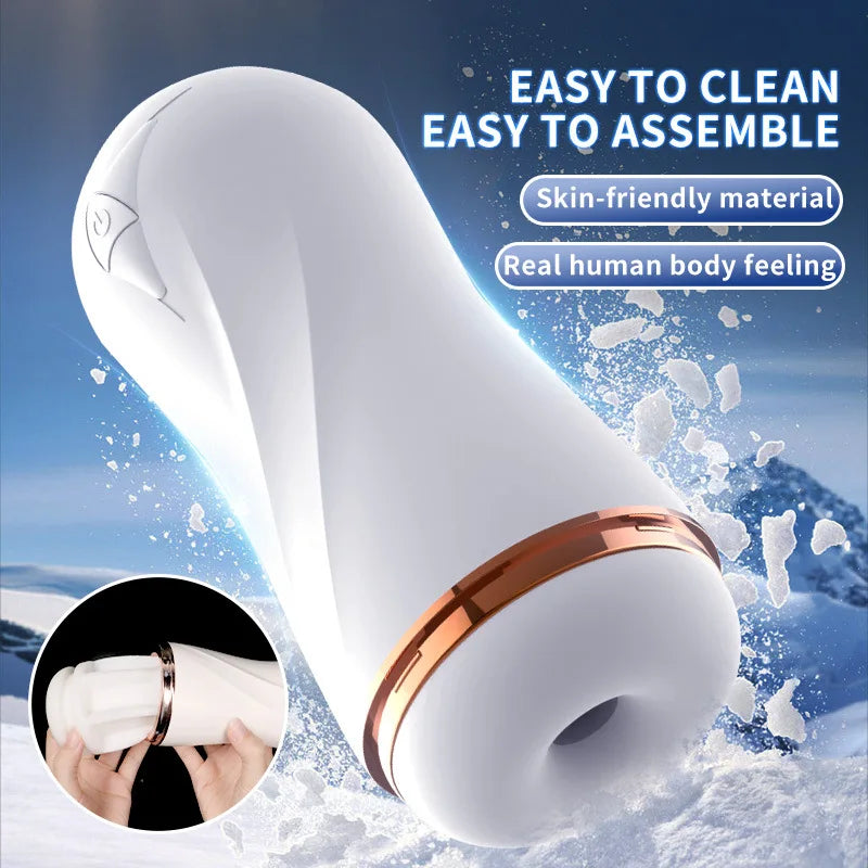 Simple snow Wolf plane cup men's vibrating manual cup masturbation artifact adult character toys New men's sex toys