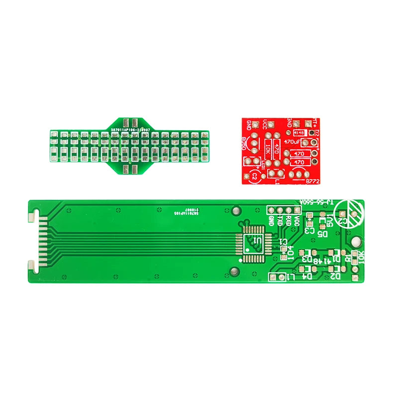 Single Side Cross Rotating LED Display DIY Electronic Kit Rotating Welding Spare Parts with Programming