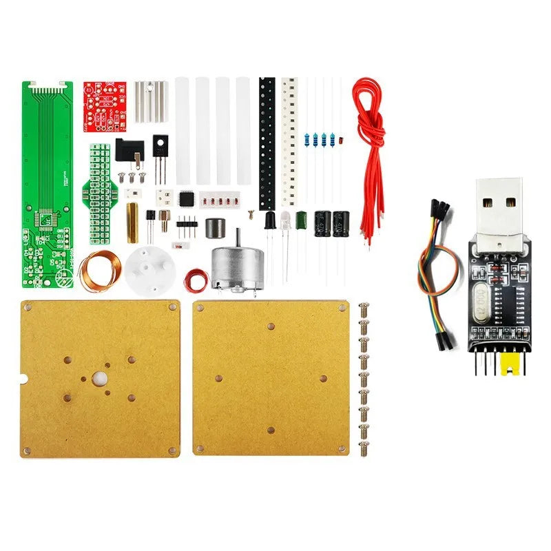 Single Side Cross Rotating LED Display DIY Electronic Kit Rotating Welding Spare Parts with Programming