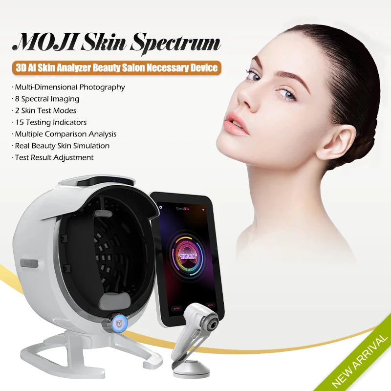 Skin Spectrum AI 3D Skin Analyzer Magic Mirror Facial Scanner Detector Skin Problem Diagnosis Professional Beauty Salon Device