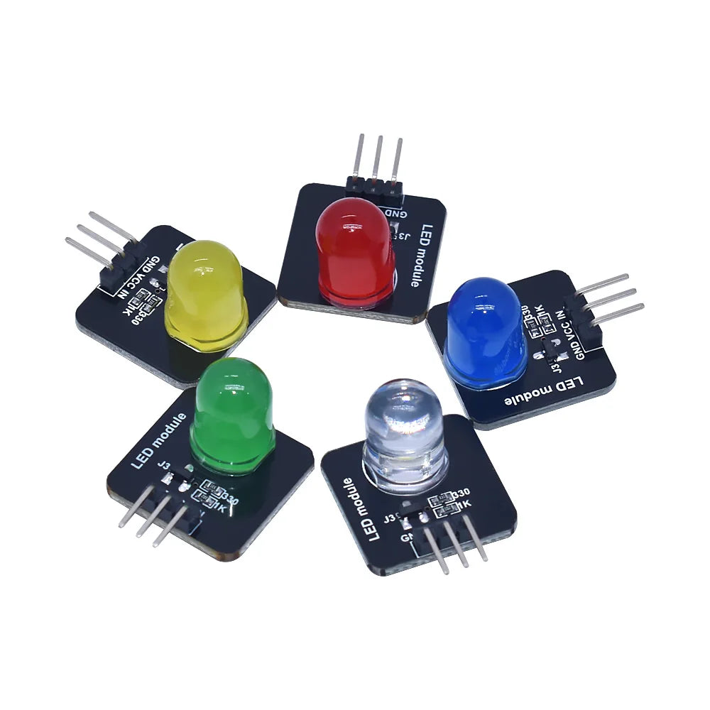 Smart Electronic building block 10mm LED light-emitting module indicator light-emitting tube  with arduino