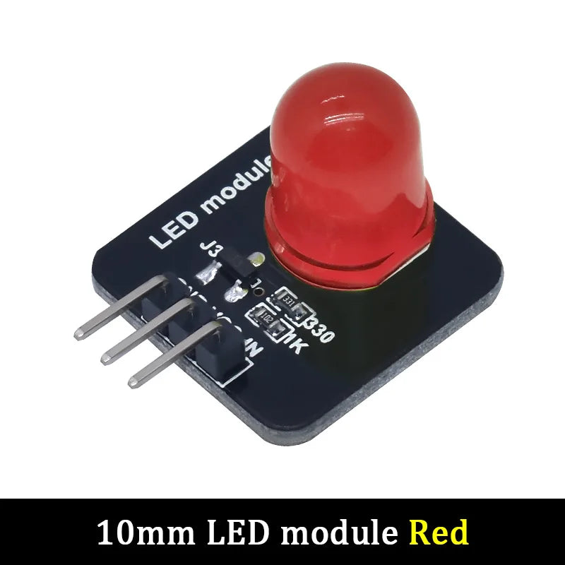 Smart Electronic building block 10mm LED light-emitting module indicator light-emitting tube  with arduino