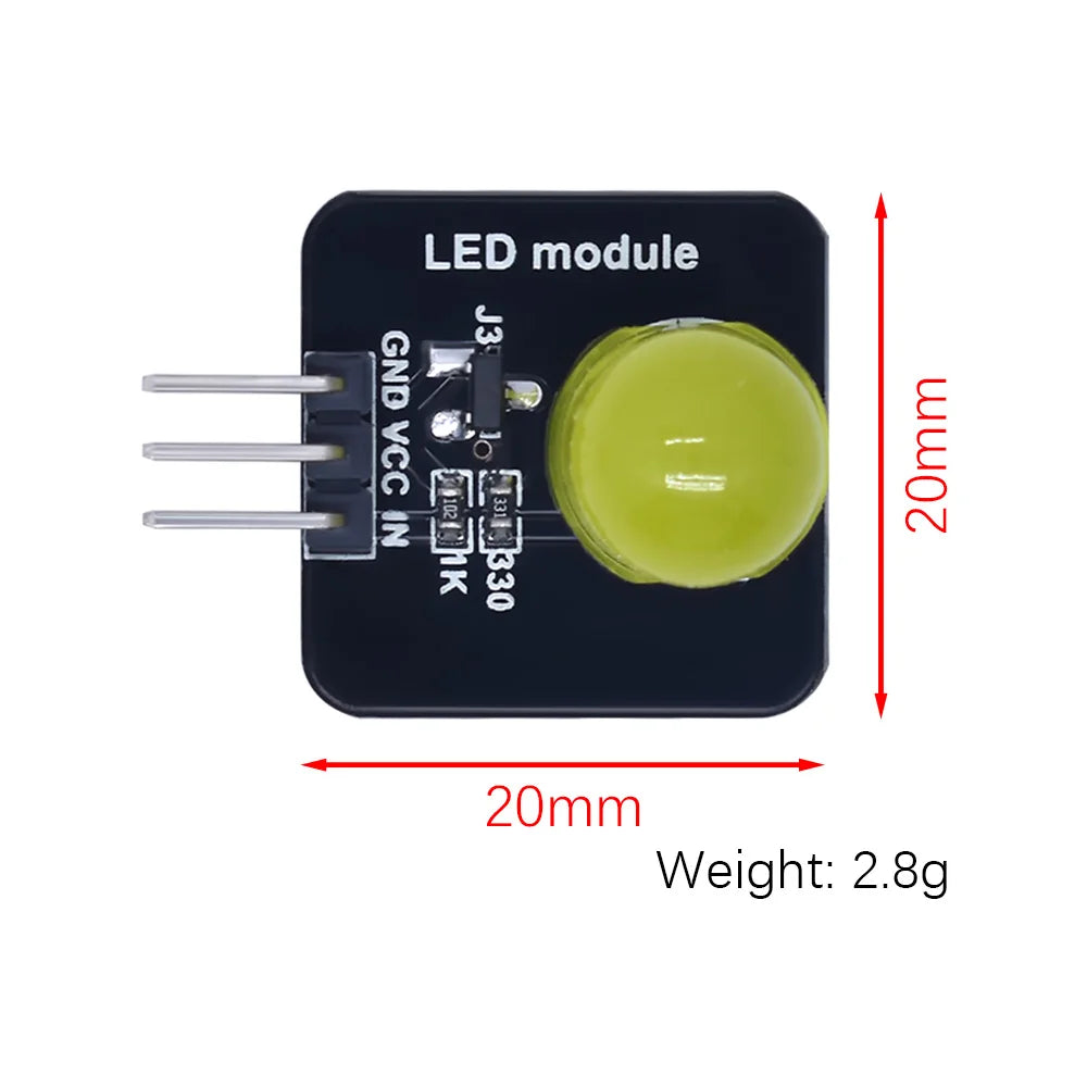 Smart Electronic building block 10mm LED light-emitting module indicator light-emitting tube  with arduino