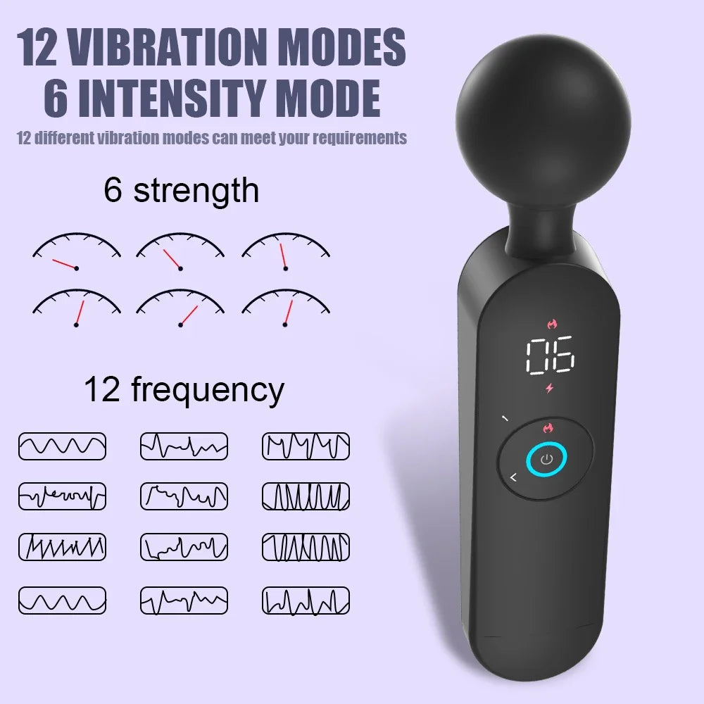 GtoozaSmart Heated Powerful Vibration Masturbation Vibrator G-Spot Vagina Climax Stimulation Massager Sex Toys Masturbator Erotic Toys gtooza.com