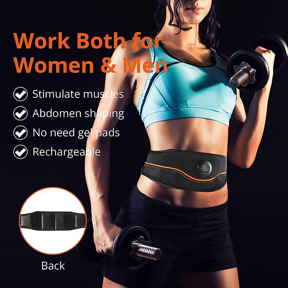 PC Smart Muscle Stimulation belt Electric ABS Stimulator Trainer EMS Abdomi