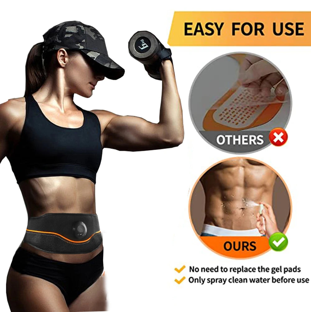 PC Smart Muscle Stimulation belt Electric ABS Stimulator Trainer EMS Abdomi