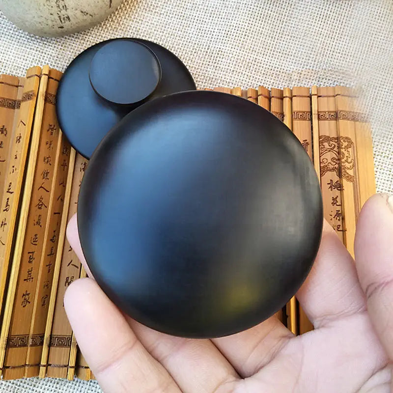 PC Smooth Mushroom Shape Face Massage Stone Lava Basalt Hot Stone  Spa Mass