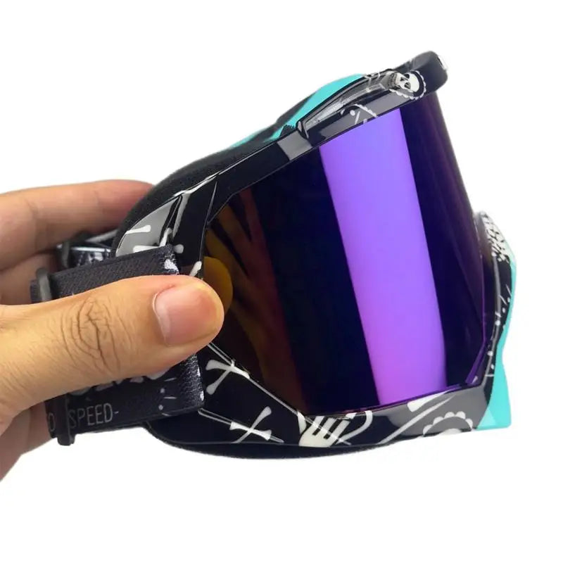 PC Snowboard Snow Skiing Goggles Anti-Scratch Ski Goggles Absorb UV Rays Sk