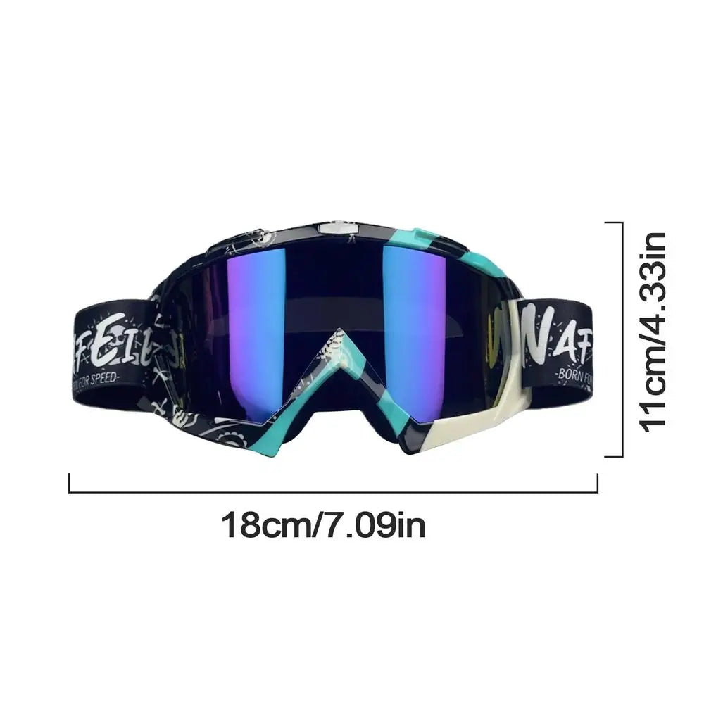 PC Snowboard Snow Skiing Goggles Anti-Scratch Ski Goggles Absorb UV Rays Sk