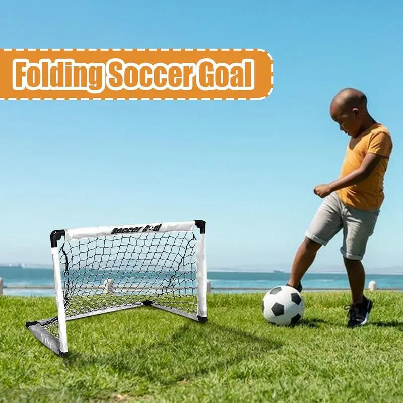 PC Soccer Goal Foldable Soccer Training Net Outdoor Kids Play Equipment Lig