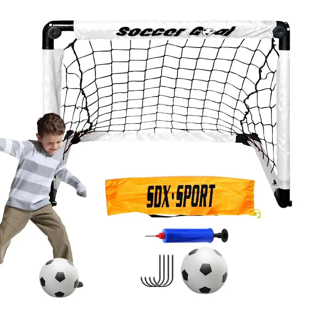 PC Soccer Goal Foldable Soccer Training Net Outdoor Kids Play Equipment Lig