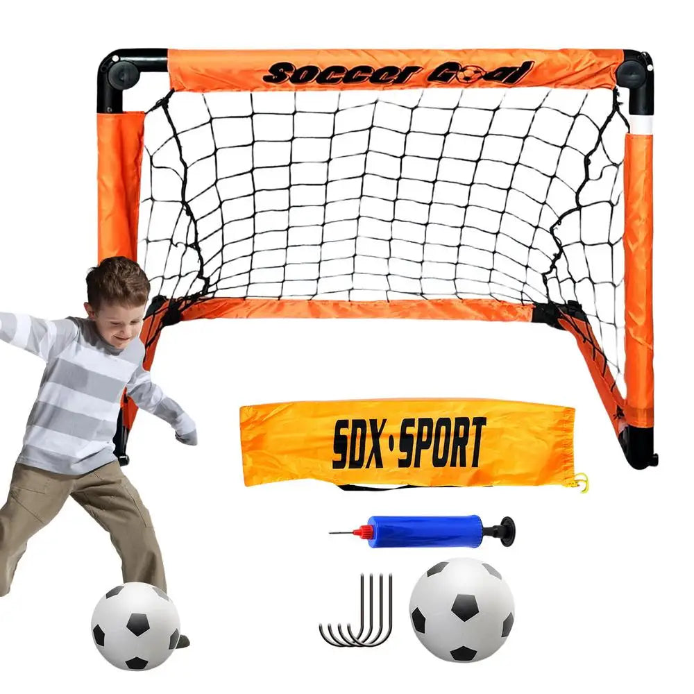 PC Soccer Goal Foldable Soccer Training Net Outdoor Kids Play Equipment Lig