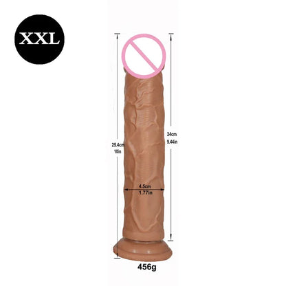 GtoozaSoft Double Layer Silicone Big  Realistic Fake Long  Penis  Adult Sex Toys  Woman Men Vagina Anal Massage