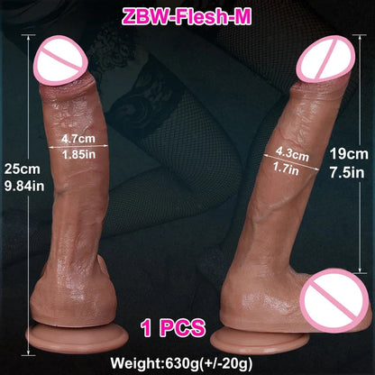 Gtooza_Soft Realistic Thick Huge  Gay Adults Sex Toy  Women Suction Cup Big  Anal Plug Vaginal Masturbators Silicone Penis gtooza.com