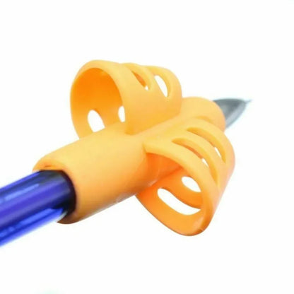 Soft Silicone Pencil Grip Three-Finger Five-Finger Corrector Children Writing Training Correction Tool Pens Holding  Kids