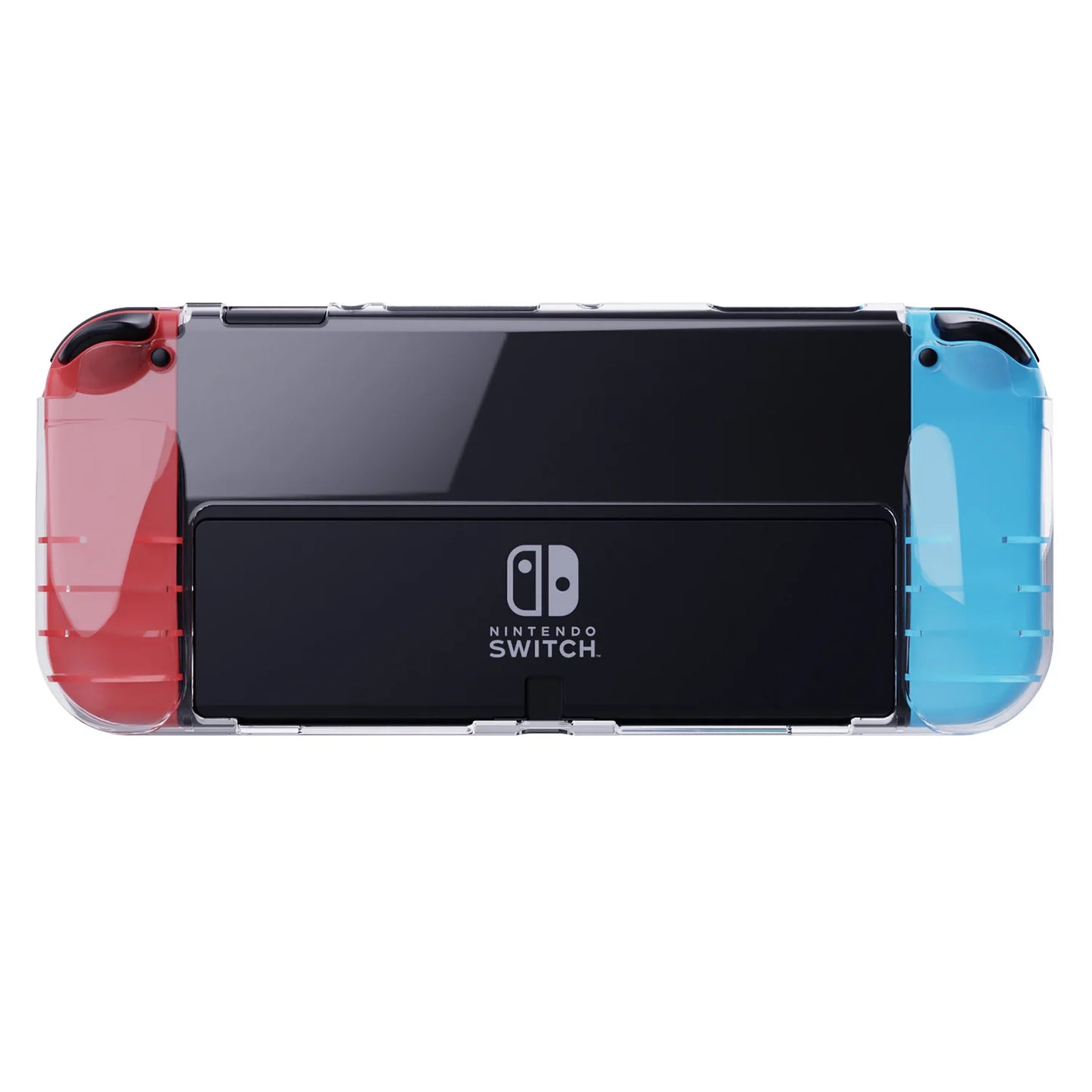 Soft TPU Case Protective Cover Shockproof Shell with Card Slot Storage Compatible Nintendo Switch OLED Game Console Accessories