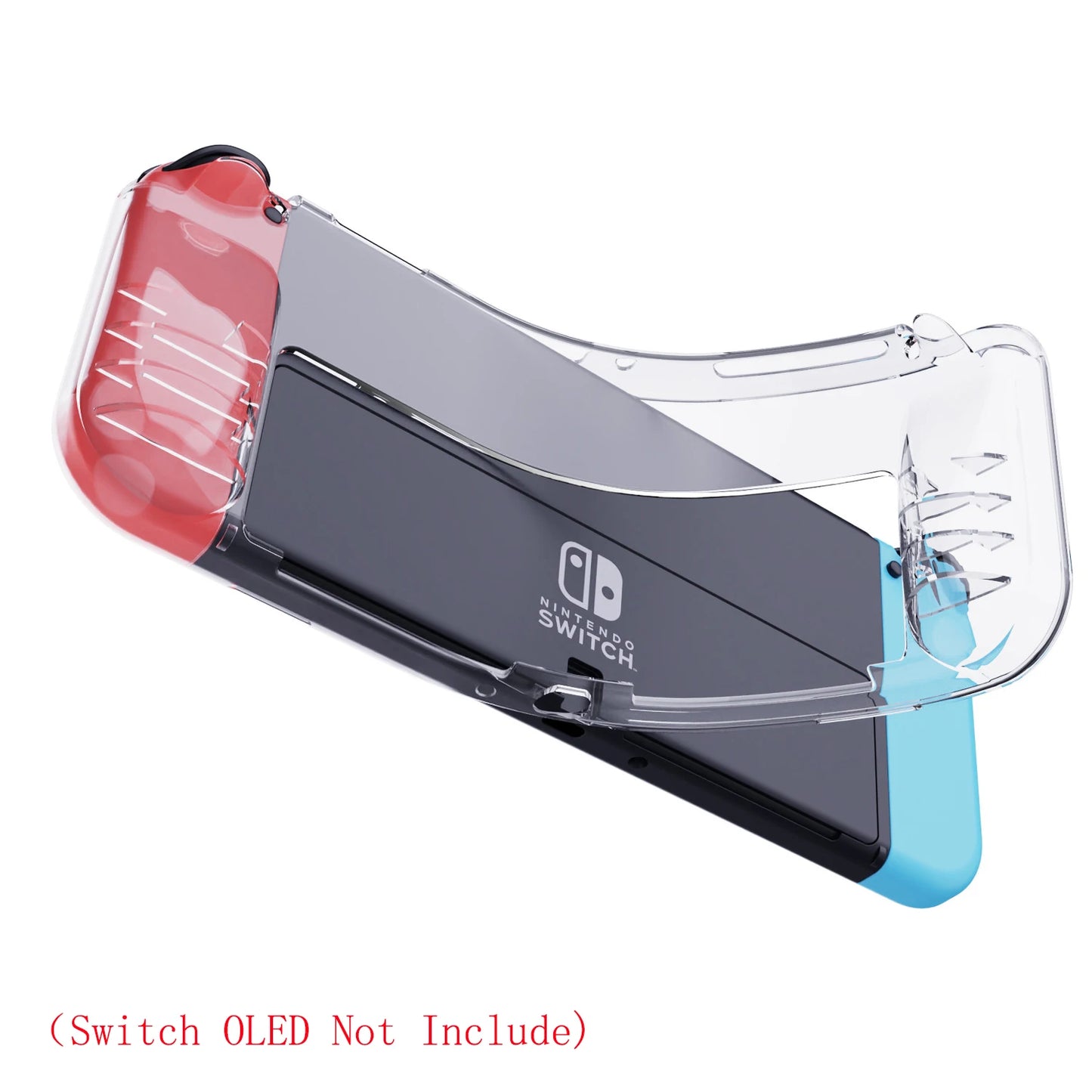 Soft TPU Case Protective Cover Shockproof Shell with Card Slot Storage Compatible Nintendo Switch OLED Game Console Accessories